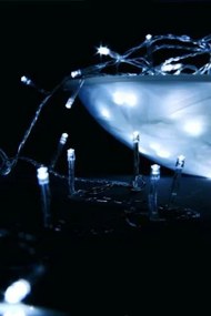Lanț LED Garth de Craciun - 9 m, 100 diode, alb rece