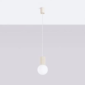 Lustră pe cablu Sollux SL.1719 HALO 1xG9/8W/230V d. 12 cm crem