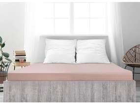 Cearșaf de pat 4Home jersey Ideal roz deschis, 140 x 200 cm