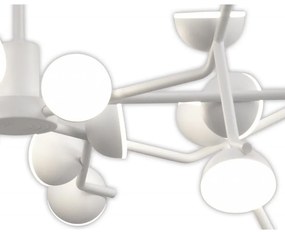 Lustra LED dimabil design modern ADN alb Medium