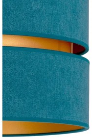 Plafonieră Duolla DUO 1xE27/40W/230V d. 40 cm turcoaz/auriu