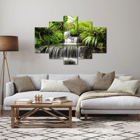 Tablou - Cascadă în pădurea tropicală (150x105 cm)