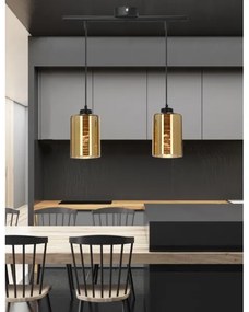 Lustră pe cablu COX 2xE27/60W/230V auriu