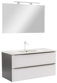 Mobilier complet de baie Vario Trim 100 antracit-alb