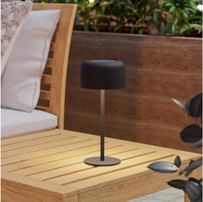 Eglo 901889 - Lampă de masă solară LED ROCCANOVA LED/2,8W/3,7V IP44 neagră