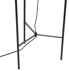 Lampa de podea de design neagră cu sticlă fumurie - Bliss