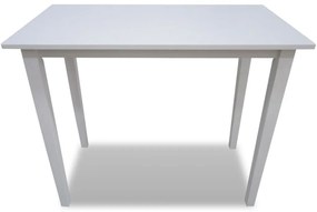 241701 vidaXL Masă de bar din lemn, alb