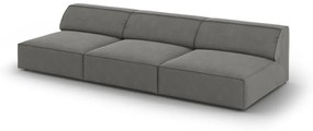 Canapea gri cu tapițerie din catifea 240 cm Jodie – Micadoni Home