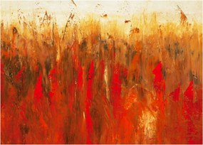 Tablou cu abstracție pictată (70x50 cm)