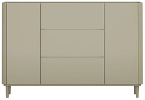 Comodă Elivo 150 cm cu sertare pe picioare - eucalipt / stejar baltic dune