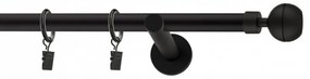 Galerie SIMPLA PRINDERE PERETE PICIOR UNIVERSAL 19 mm KULA OPTIC NEGRU (Alege marime: 300 cm)