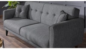 Set Canapea Extensibilă si Fotoliu Aria - S, Gri Inchis