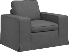 vidaXL Canapea Gri închis 103 x 80 x 82 cm țesătură