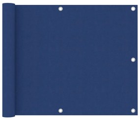 vidaXL Paravan de balcon, albastru, 75 x 500 cm, țesătură oxford