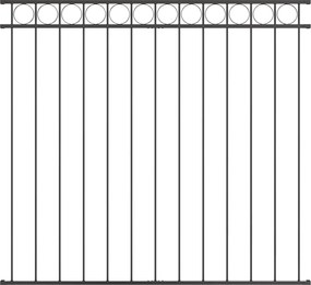 vidaXL Element de gard Gri 170 x 150 cm Oțel