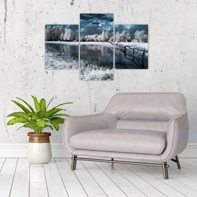 Tablou - Peisaj înghețat (90x60 cm)