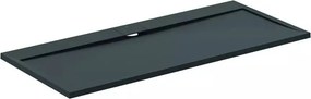 Cadita de dus dreptunghiulara Ideal Standard i.life Ultra Flat S negru intens 180x80 cm