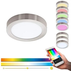 Eglo 96677 - Plafonieră LED RGBW reglabilă FUEVA-C LED/15,6W/230V BT