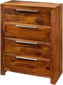 Comoda cu 4 sertare din lemn masiv PURE 100cm