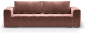 Canapea extensibila din catifea Milo Casa Luca, roz
