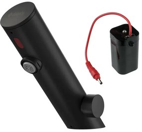 Baterie lavoar cu senzor reglare temperatura negru Deante Sense