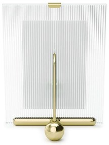 Ramă foto aurie cu picior de susținere din sticlă 16x20 cm Flute – Umbra