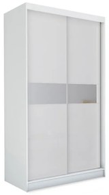 Expedo Dulap cu uși glisante și oglindă ALEXA, alb, 150x216x61