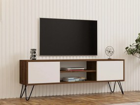 Masă TV/Dulap Donoko (Nuc + alb) . 1095133
