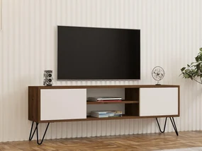 Masă TV/Dulap Donoko (Nuc + alb) . 1095133
