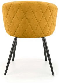 Scaun K430 velvet mustariu