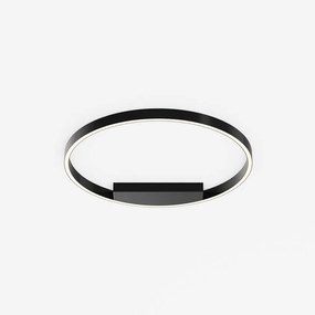 Plafoniera design modern LED Rim 60cm negru