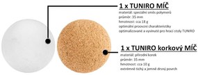 Fotbal de masă TUNIRO BASIC - fotbal, 75 kg, alb