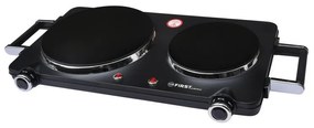 Plita dubla infrarosu First Austria FA-5096-6, 2500W, Termostat, Manere, Negru