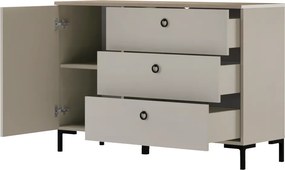 Comodă, stejar Taupe/stejar silverjack, DOMCA 1D3S