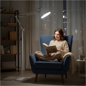 BRILAGI - Lampă de podea flexibilă TASKER 1xE27/60W/230V 157 cm albă
