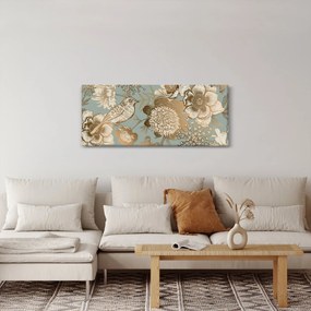 Tablou - Grădină cu o pasăre (120x50 cm)