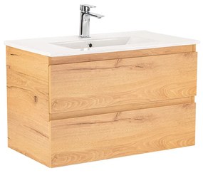 Dulap inferior Vario Forte 80 cu lavoar stejar-stejar