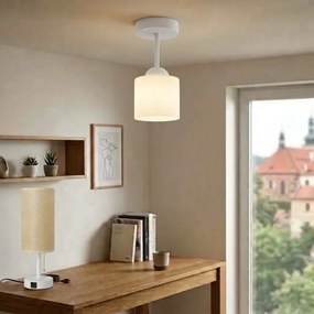BRILAGI - LED lustră aplicată RETRO GLASS 1xE27/60W/230V Ø 10 cm albă