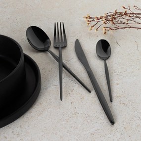 Set tacamuri 24 piese, 6 persoane, negru oglinda Berlinger Haus BH 3069