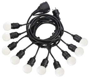 Instalatie cu 10 surse de iluminat exterior design modern FIESTA SP10 NERO 246796 IDL