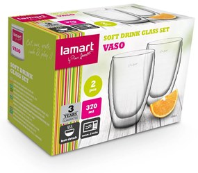 Set de pahare Lamart LT9013 Juice Vaso, 370 ml , 2 buc.