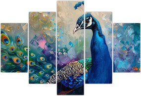 Tablou - Pictura de un păun (150x105 cm)