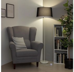 Brilagi - Lampă de podea LED CERIA, 1x E27/40W/230V, Ø 45 cm, negru/alb