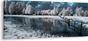 Tablou - Peisaj înghețat (120x50 cm)