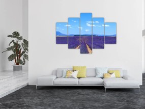 Tablou - Câmp de lavandă (150x105 cm)