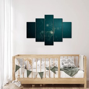 Tablou - Cerb magic noaptea (150x105 cm)