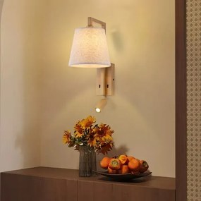 Lampă LED de perete Brilagi RAYA 1xE14/40W/230V + LED/3W in/bej