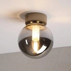 Plafonieră ELIAS 1xE14/5W/230V Ø 13 cm bej/gri fumuriu