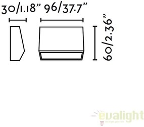 APLICA DE PERETE LED EXTERIOR MODERNA MUST-1 70657