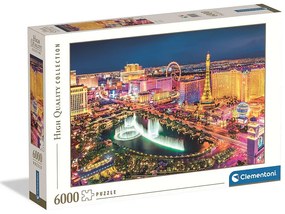 Orașe Puzzle Las Vegas 6000 de piese Clementoni